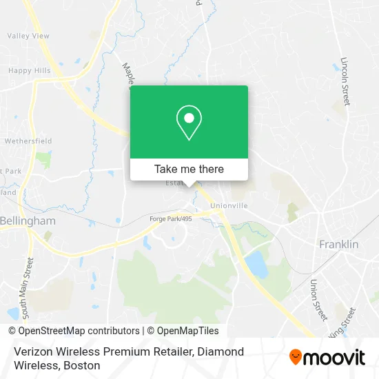 Verizon Wireless Premium Retailer, Diamond Wireless map