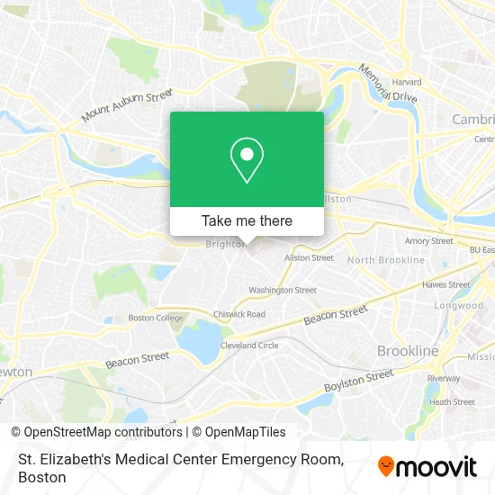 St. Elizabeth's Medical Center Emergency Room map