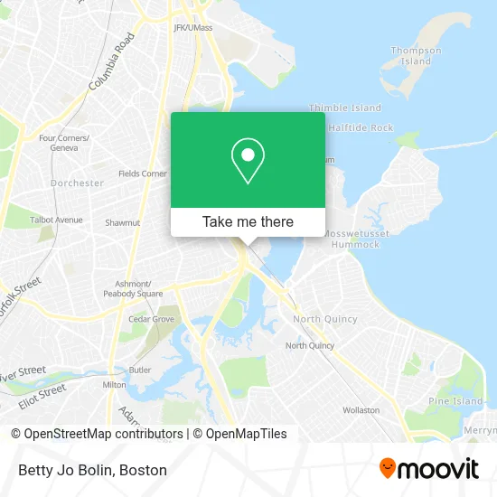 Betty Jo Bolin map