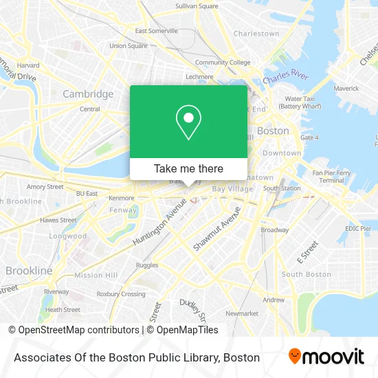 Associates Of the Boston Public Library map