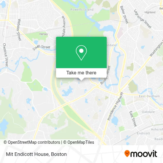 Mit Endicott House map