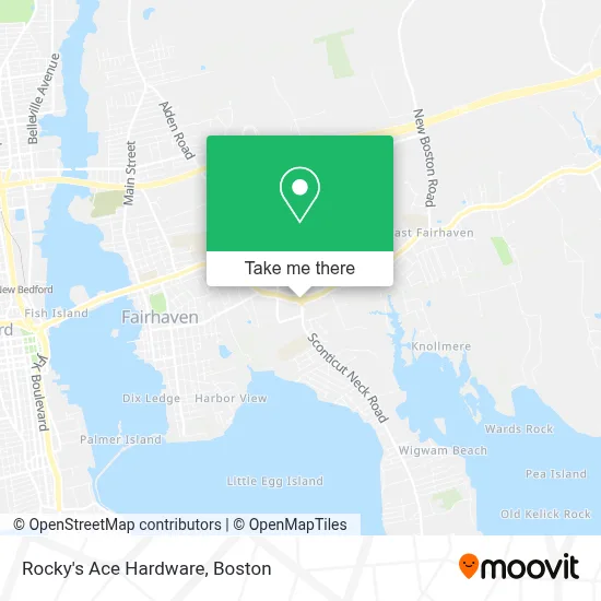 Rocky's Ace Hardware map