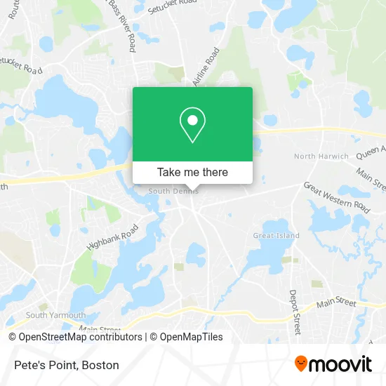 Pete's Point map