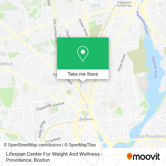 Lifespan Center For Weight And Wellness - Providence map