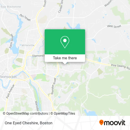 One Eyed Cheshire map