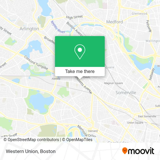 Western Union map