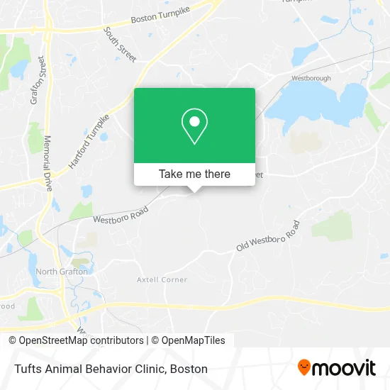 Tufts Animal Behavior Clinic map