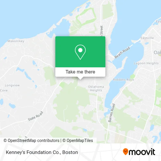 Kenney's Foundation Co. map