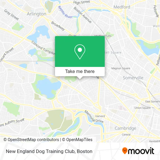 New England Dog Training Club map