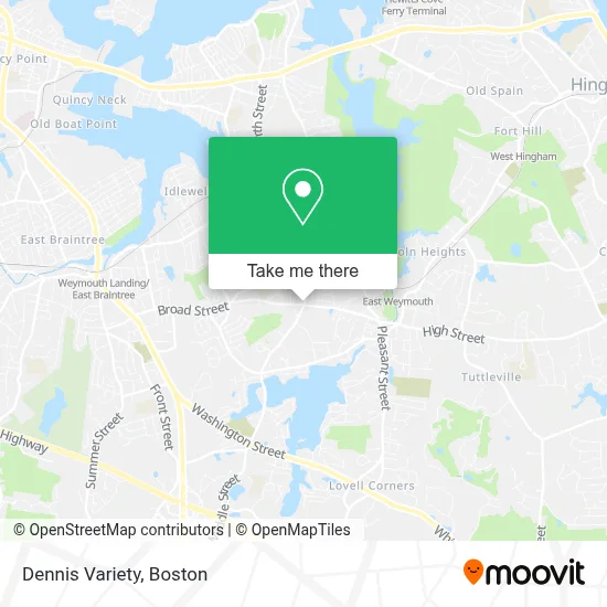 Dennis Variety map