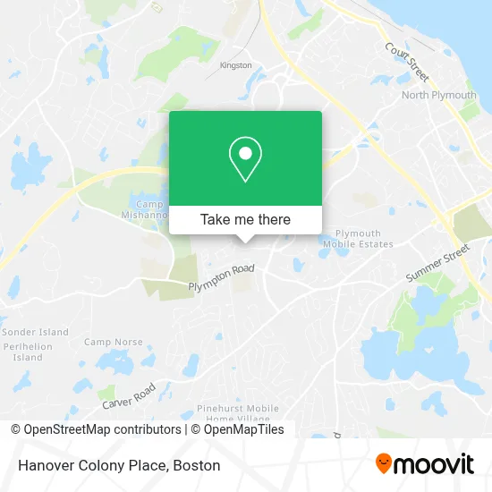 Hanover Colony Place map