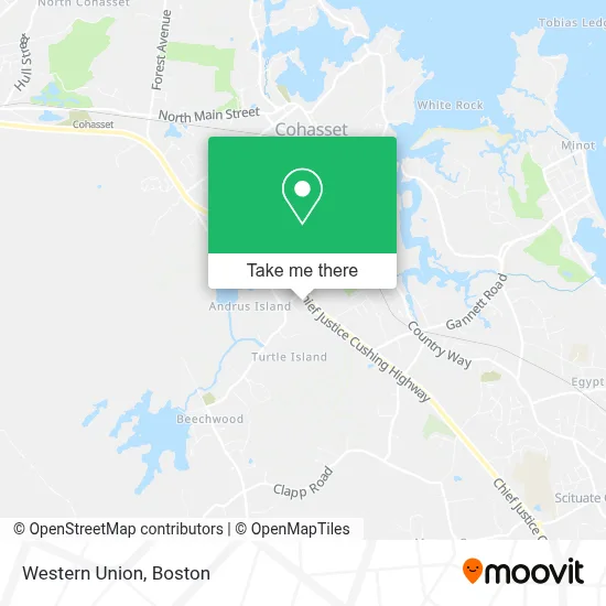 Western Union map