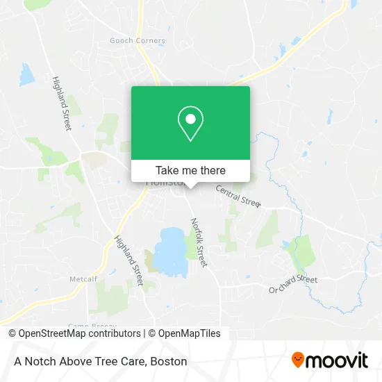 A Notch Above Tree Care map