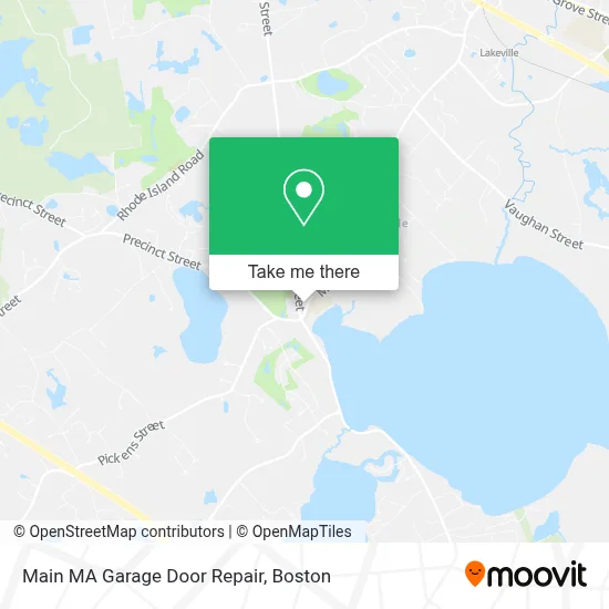 Main MA Garage Door Repair map
