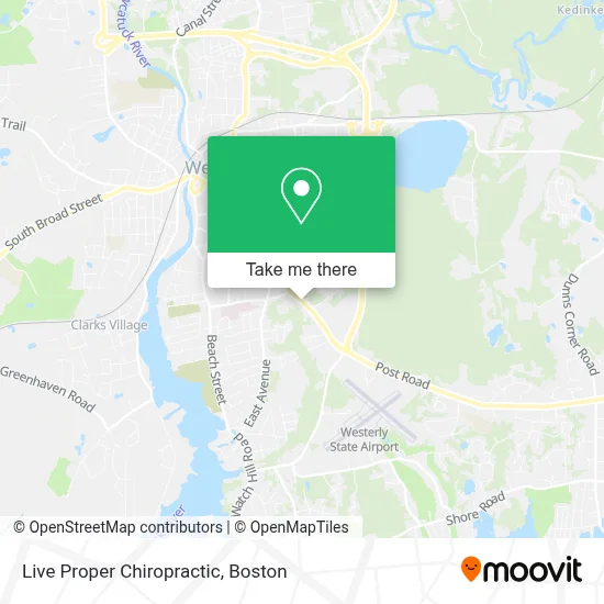 Live Proper Chiropractic map