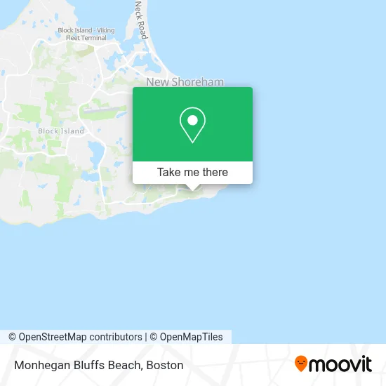 Monhegan Bluffs Beach map