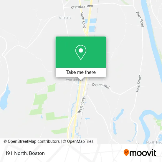 I91 North map
