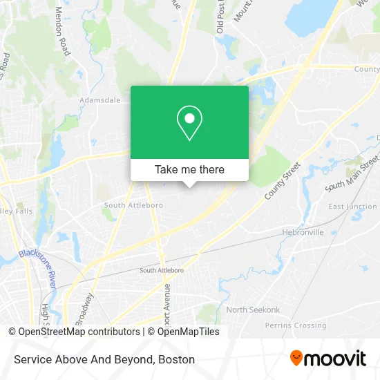 Service Above And Beyond map