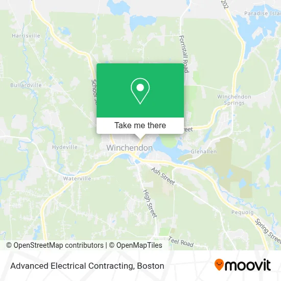 Advanced Electrical Contracting map