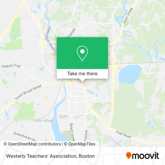 Westerly Teachers' Association map