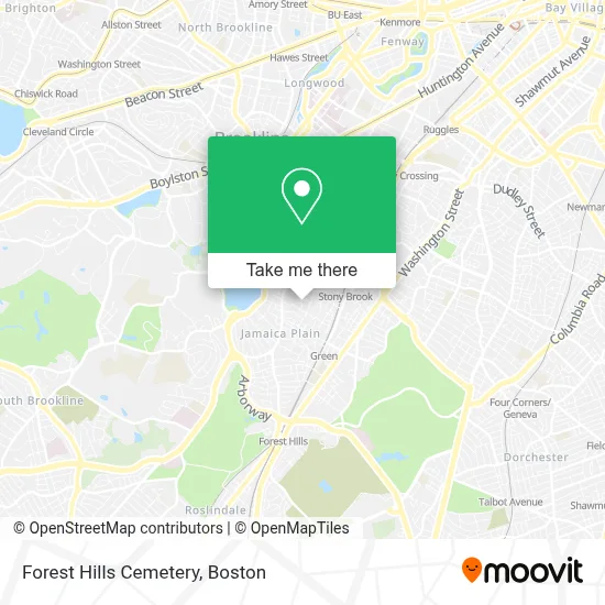Forest Hills Cemetery map