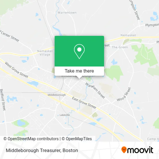 Middleborough Treasurer map