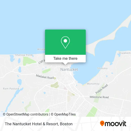 The Nantucket Hotel & Resort map