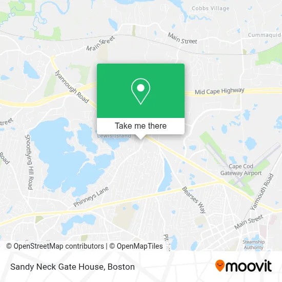 Sandy Neck Gate House map