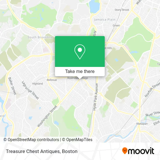 Treasure Chest Antiques map