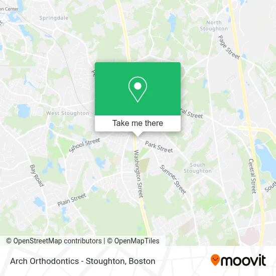 Arch Orthodontics - Stoughton map