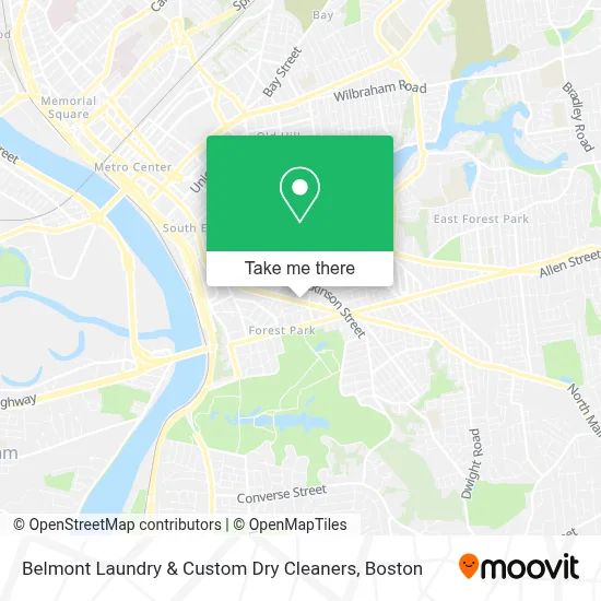 Belmont Laundry & Custom Dry Cleaners map