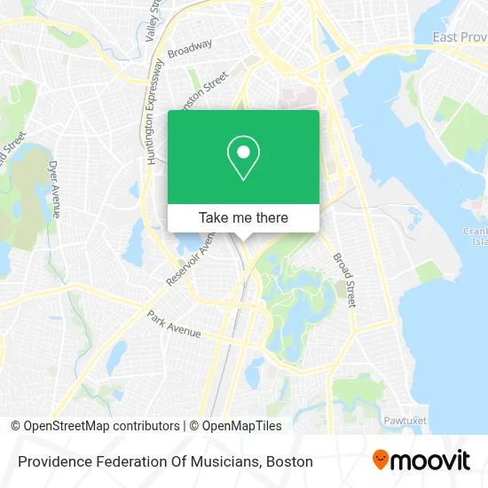 Providence Federation Of Musicians map