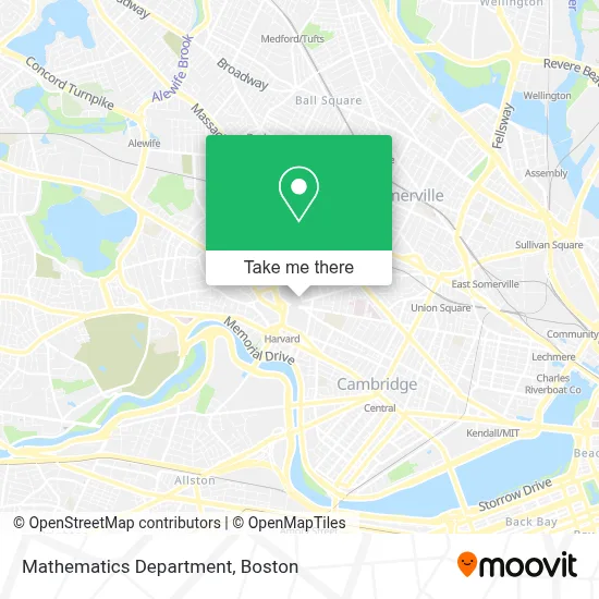 Mathematics Department map