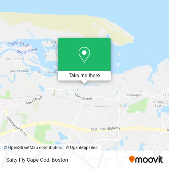 Salty Fly Cape Cod map