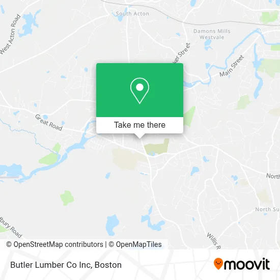 Butler Lumber Co Inc map