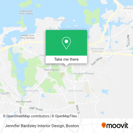 Jennifer Bardsley Interior Design map