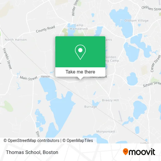 Thomas School map
