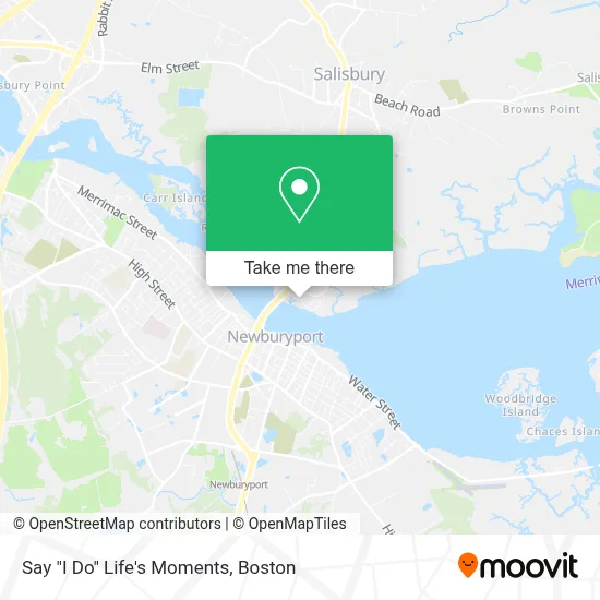 Say "I Do" Life's Moments map