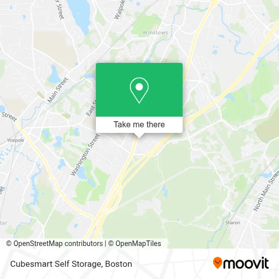Cubesmart Self Storage map