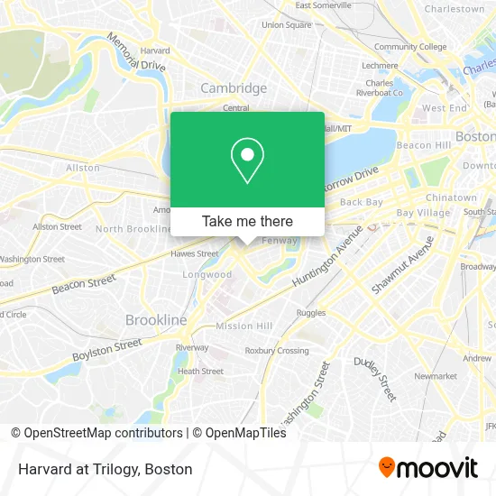 Harvard at Trilogy map