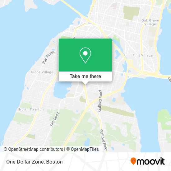 One Dollar Zone map