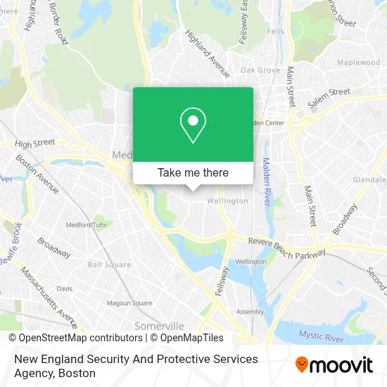 New England Security And Protective Services Agency map