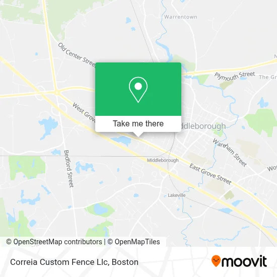 Correia Custom Fence Llc map