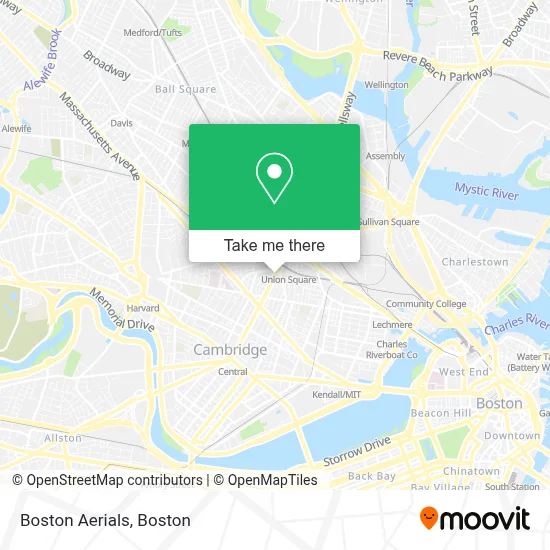 Boston Aerials map