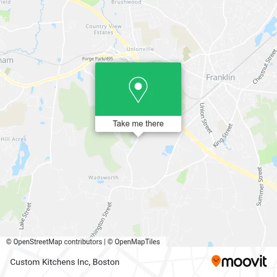 Custom Kitchens Inc map