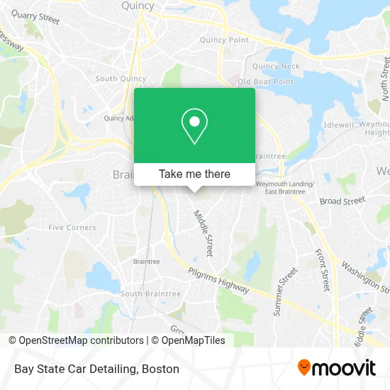 Bay State Car Detailing map