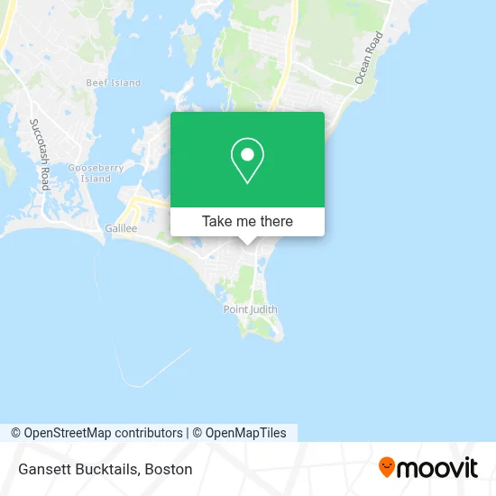 Gansett Bucktails map