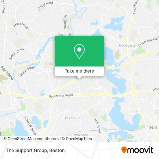The Support Group map