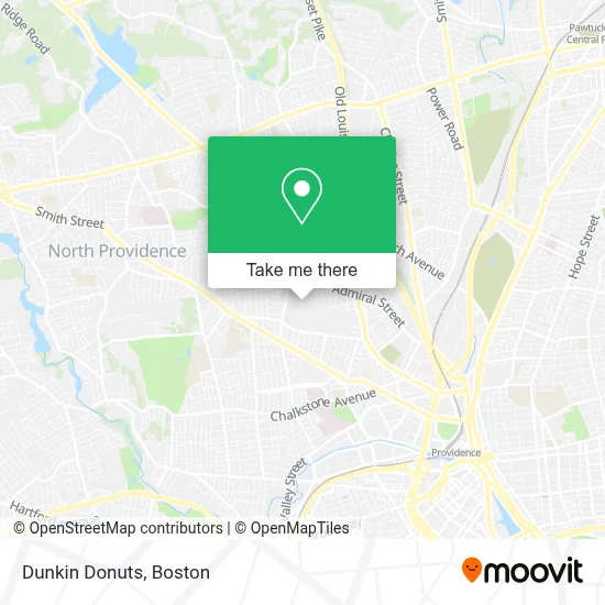 Dunkin Donuts map