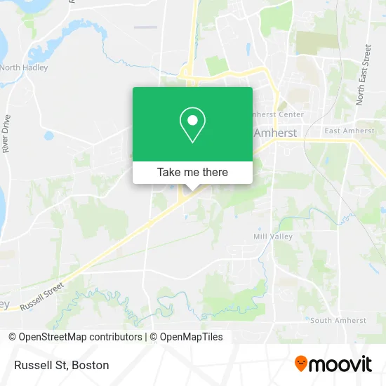 Russell St map